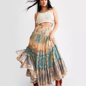 Free People Super Thrills Convertible Maxi Skirt size S